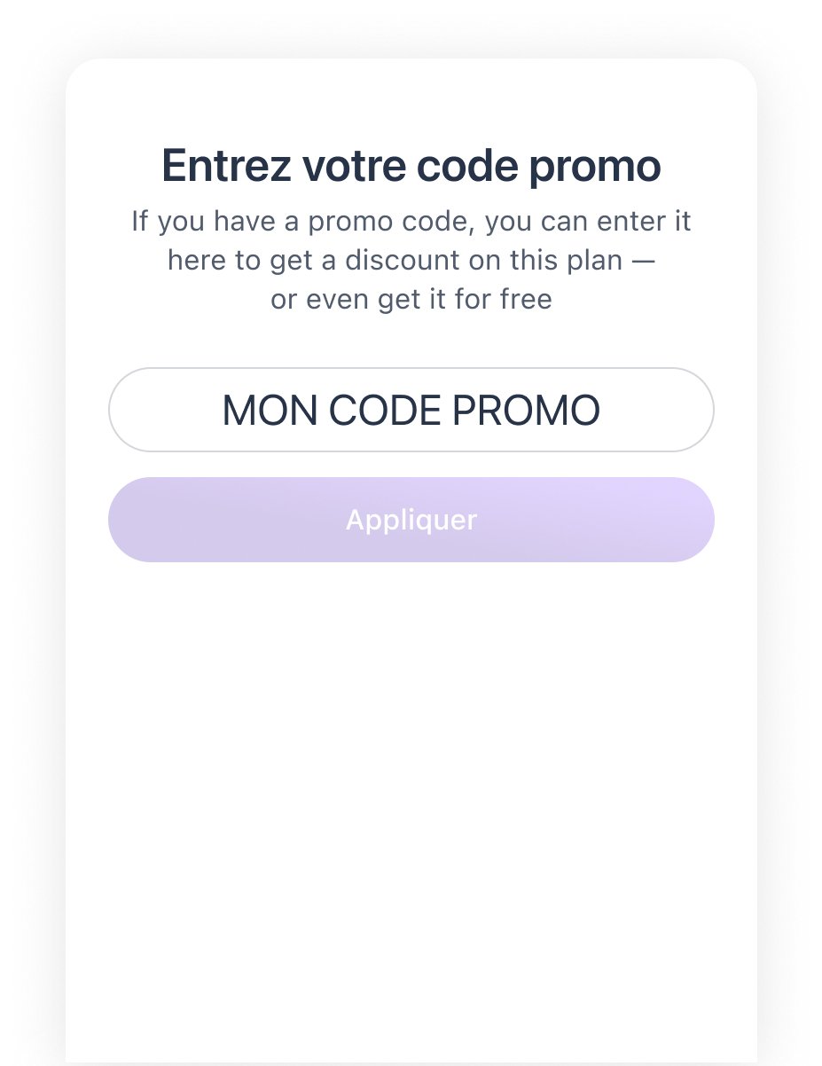 Comment utiliser son code promo